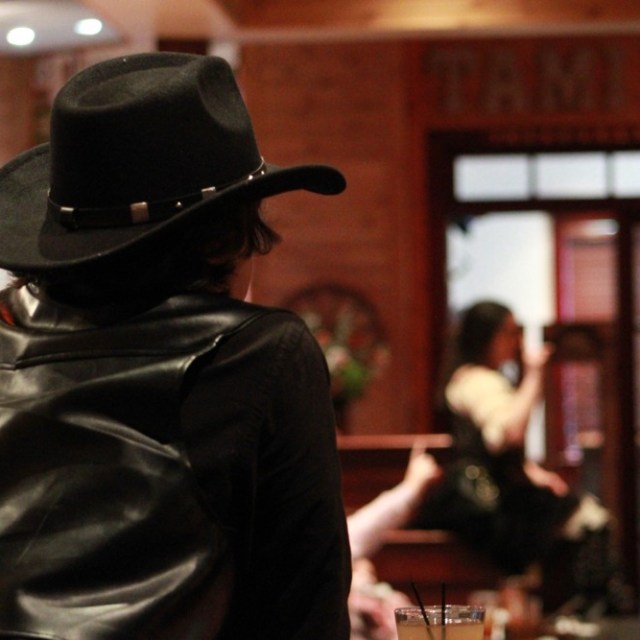 a person wearing a costume